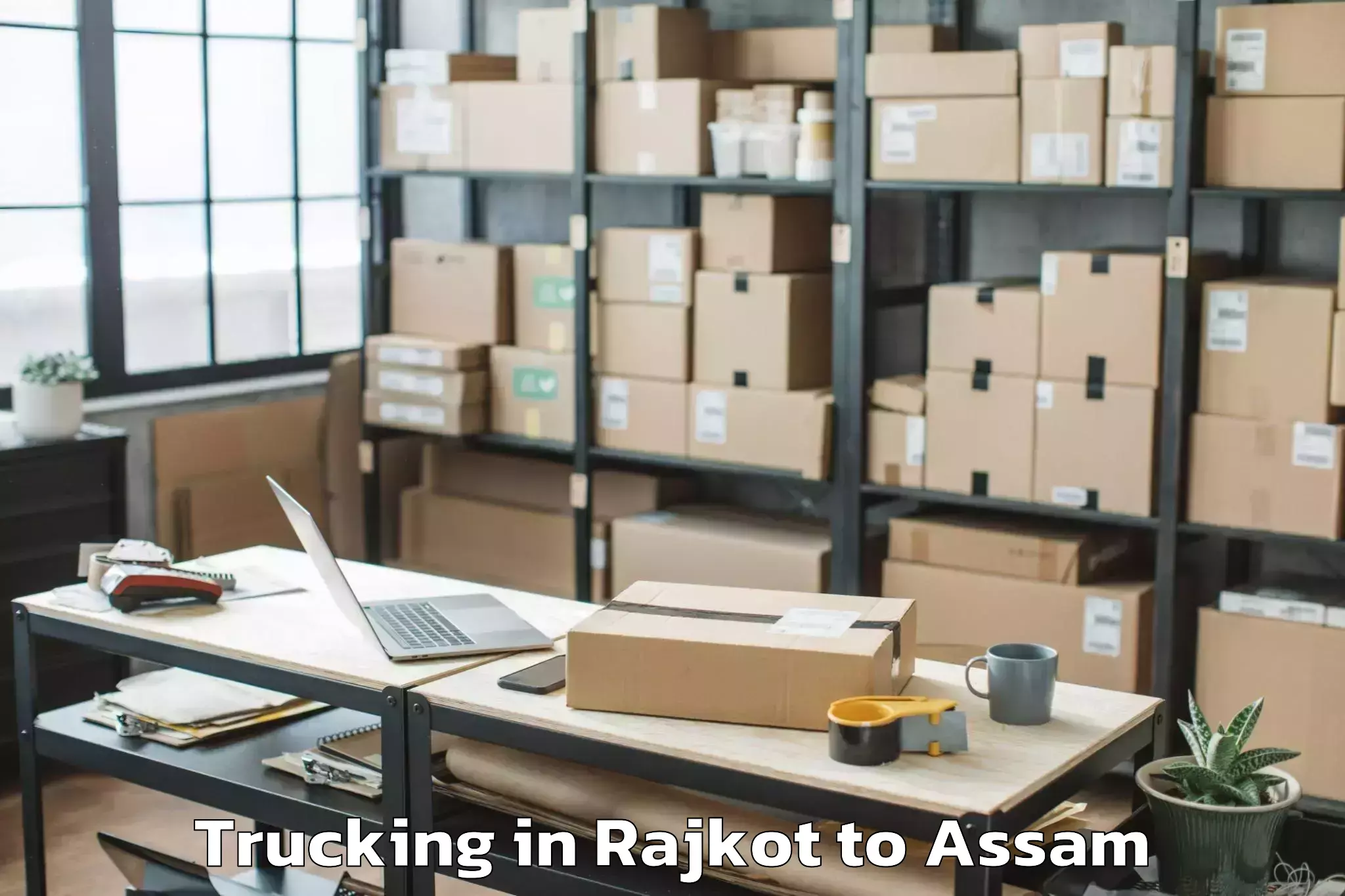 Professional Rajkot to Dokmoka Trucking